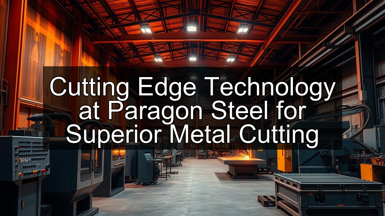 cutting Paragon Steel one-stop metal fabrication shop Steel Paragon Steel industrial metal fabrication services shearing